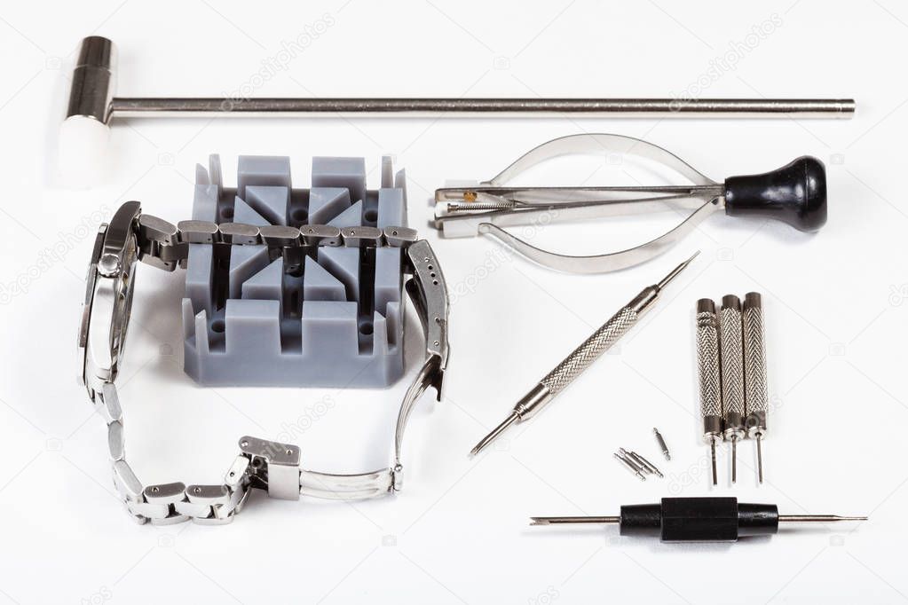 watch repairing tool kit for adjusting watchband
