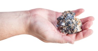 erkek Palm'da çinko ve kurşun cevheri yan görünüm