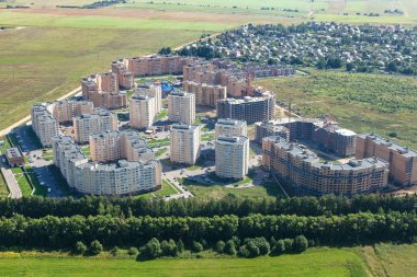 Moscow Region içinde yeni yerleşim bölgesi görünümünü