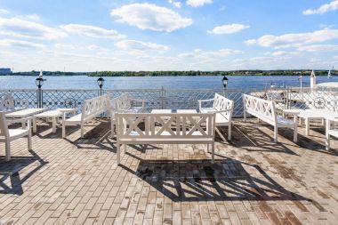 waterfront of Klyazma reservoir of Moscow Canal clipart