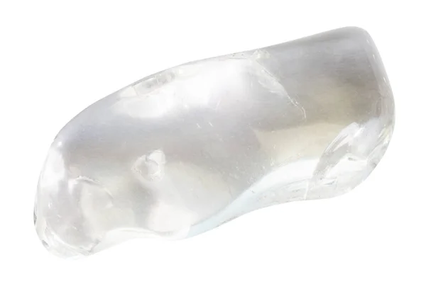 Tumbled cristallo di rocca naturale isolato — Foto Stock