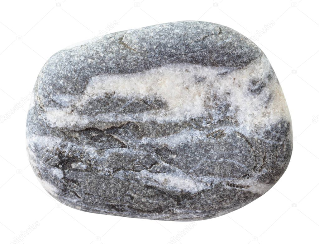 specimen of greywacke stone isolated