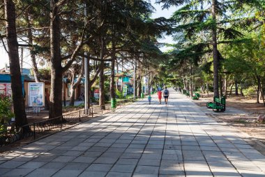 Aluşta city kent park turist yürümek