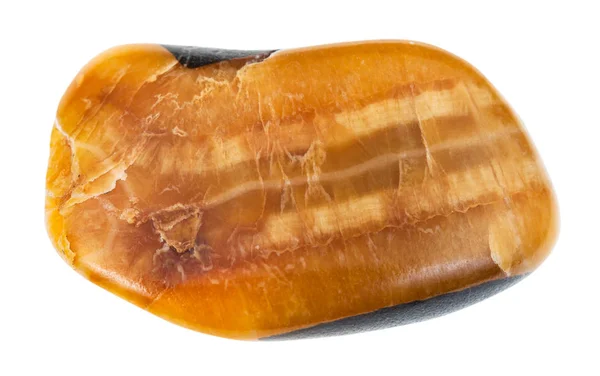Spadł Simbircite (żółty kalcytu) kamień szlachetny — Zdjęcie stockowe