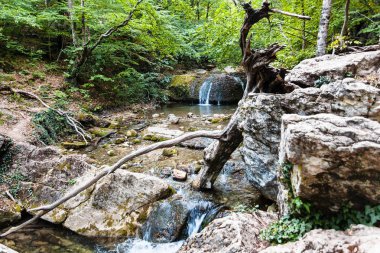 Haphal Gorge Kırım'ın Ulu-UZ river Rapids