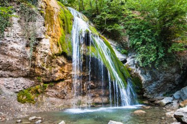 Djur-djur waterfall on Ulu-Uzen river in september