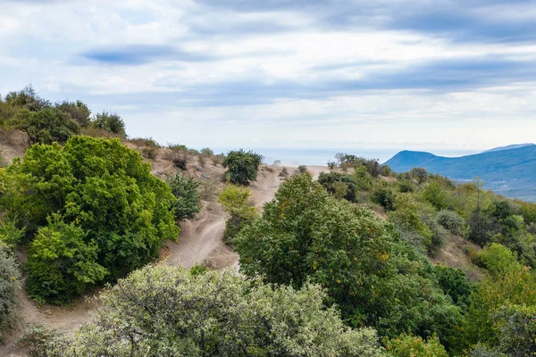 Strada di montagna nel Crimea — Foto Stock