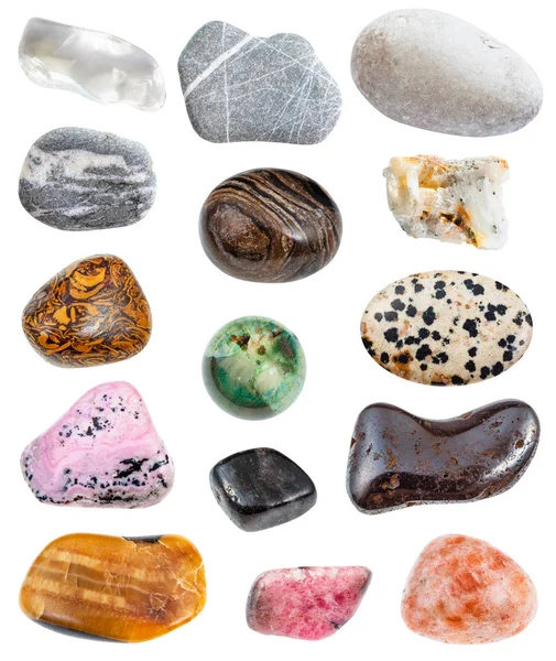 各种各样的石头 （砂岩、 水钻等) — 图库照片