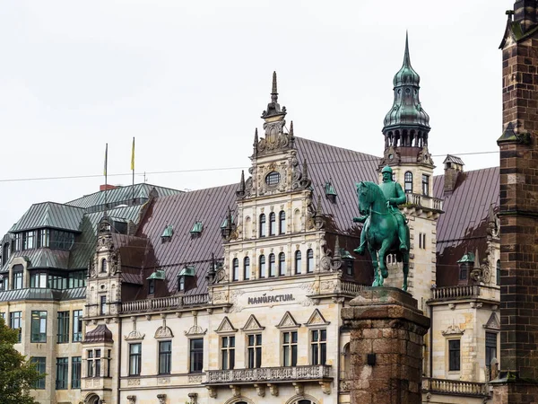 Monumento a Bismarck en la Plaza del Mercado de Bremen — Foto de Stock