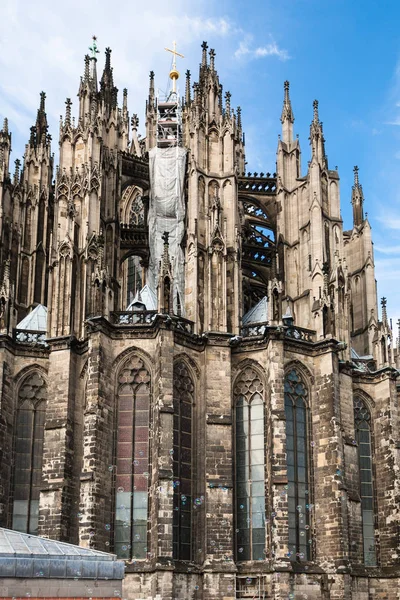 Bolle di sapone e parete della Cattedrale di Colonia — Foto Stock