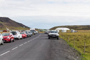 İzlanda ülkede yol, yol, Otopark
