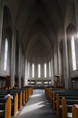 içinde tanımlıkHallgrimskirkja kilisede Reykjavik