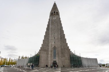Eylül ayında Reykjavik kilisede tanımlıkHallgrimskirkja