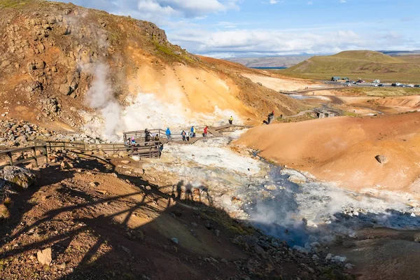 turist gözlem güverte Krysuvik, İzlanda