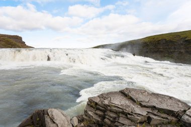 su akışı rapids Gullfoss şelale