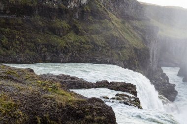 su akışı Gullfoss şelale Güz