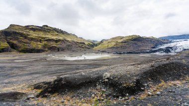 Solheimajokull buzul Vadisi Panoraması