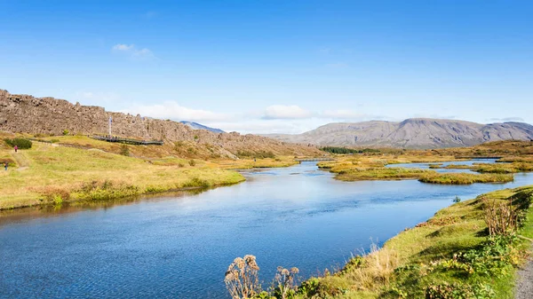 nehir rift Valley Thingvellir Milli Parkı içinde