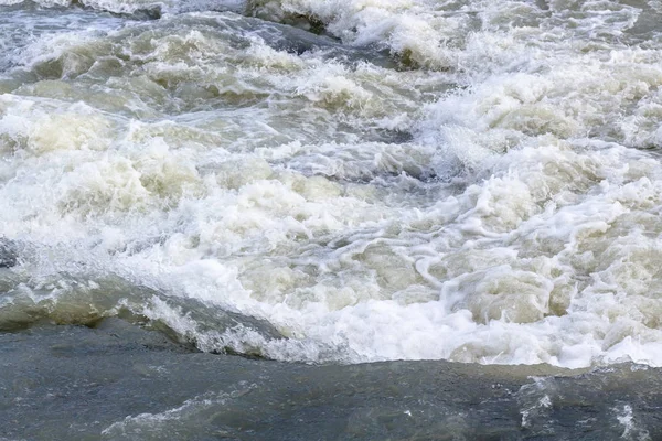 Przepływ wody rzeki Olfusa w wodospad Gullfoss — Zdjęcie stockowe