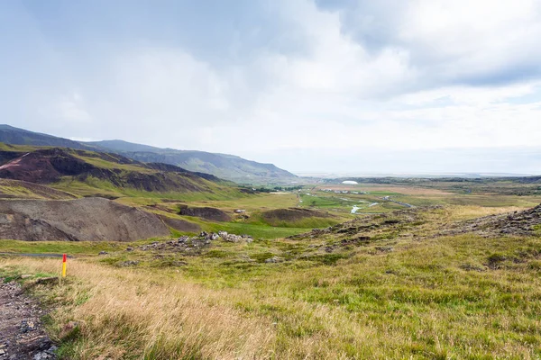 Berglandschaft von hveragerdi in Island — Stockfoto