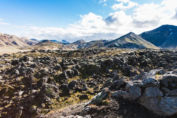 Oberfläche des Lavafeldes von Laugahraun in Island — Stockfoto