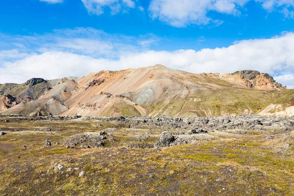 Plošina v oblasti Landmannalaugar na Islandu — Stock fotografie