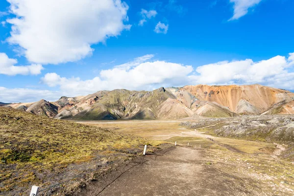 冰岛 Landmannalaugar 峡谷小径 — 图库照片