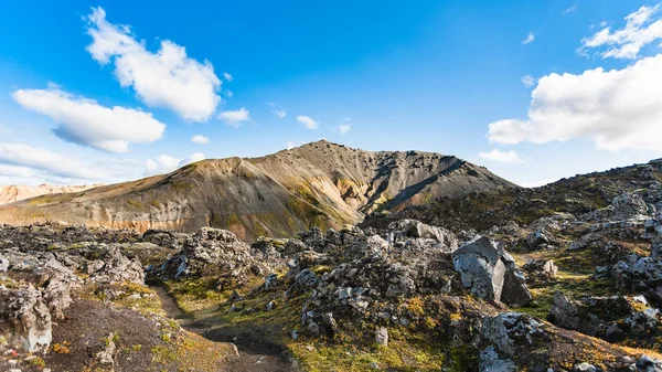 火山のマウント、Laugahraun 溶岩フィールド — ストック写真