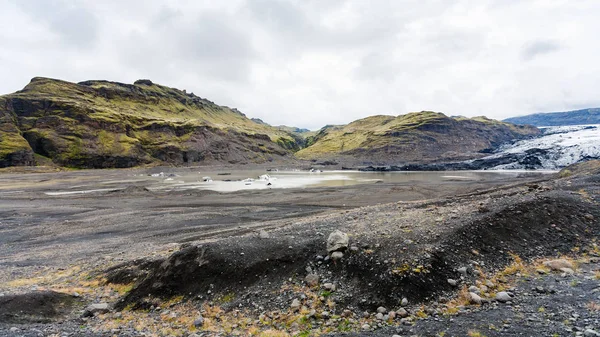 Solheimajokull buzul Vadisi Panoraması