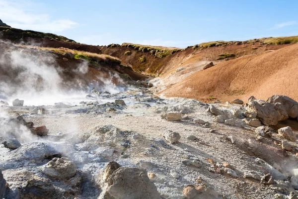 Mud pots in Krysuvik area, Iceland — Stock Photo, Image