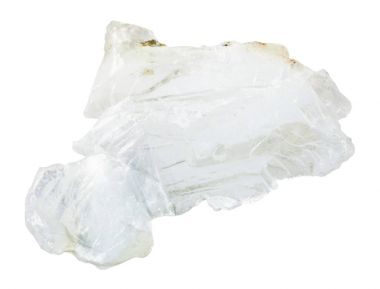 Brucite taş üzerinde beyaz izole kaba katmanı