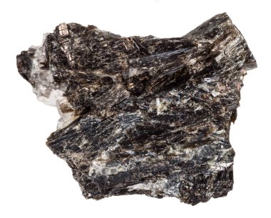 Beyaz arka plan üzerinde izole Gedrite taş