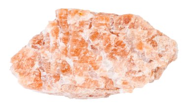 beyaz izole kaba pembe pegmatite taş