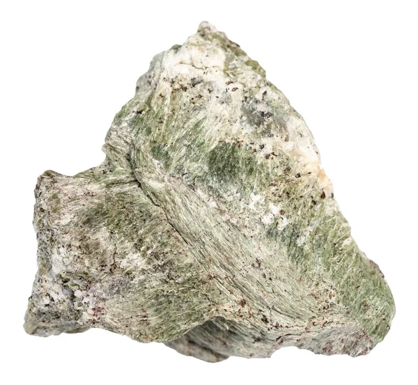 白で隔離生リヒテライト石 — ストック写真