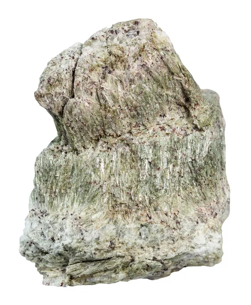Piedra de richterite aislada en blanco — Foto de Stock