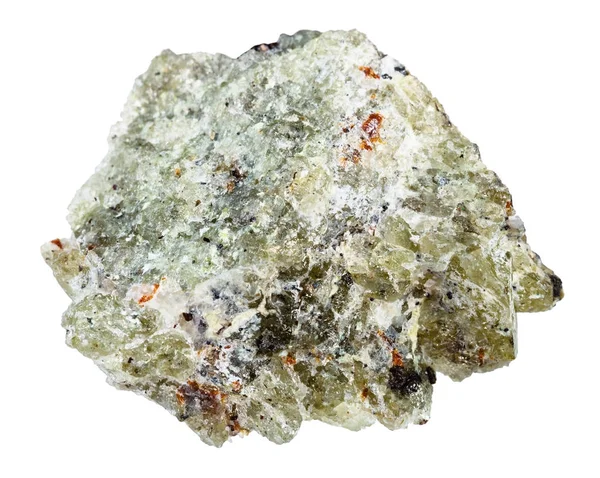 beyaz izole kaba olivin taş