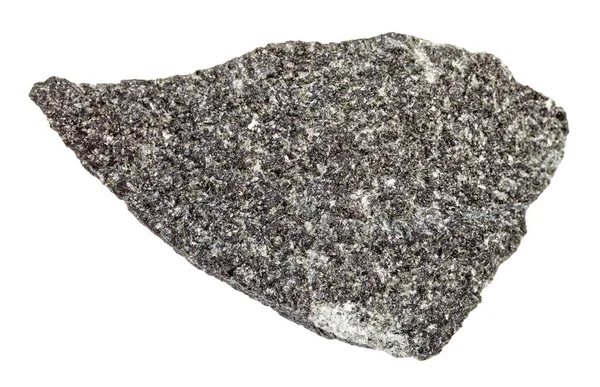 RAW dolerite (diabaz) kamień na białym tle — Zdjęcie stockowe