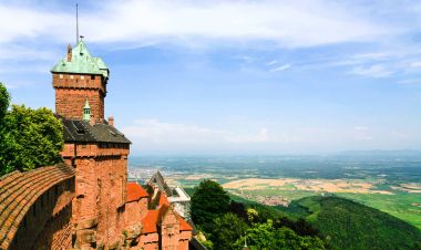 Chateau du Haut-Königsbourg ve Alsace bölgeleri