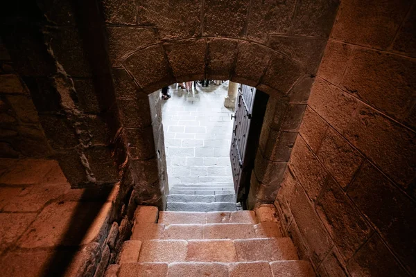 Saint Michael Abbey adımları — Stok fotoğraf