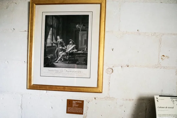 尚博尔城堡的室内研究 — 图库照片