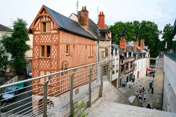 Half-timbered house on street Rue de la Poterne — Stock Photo, Image