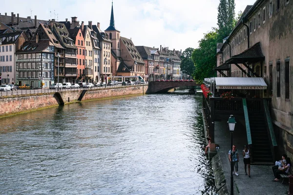 Quai Saint-Nicolas de l'Ill à Strasbourg — Photo