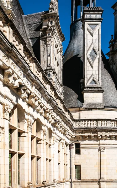 Facciata del castello Chateau de Chambord — Foto Stock