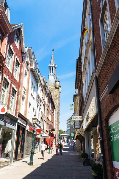 Kramerstrasse street near Town Hall of Aachen — Stock Photo, Image