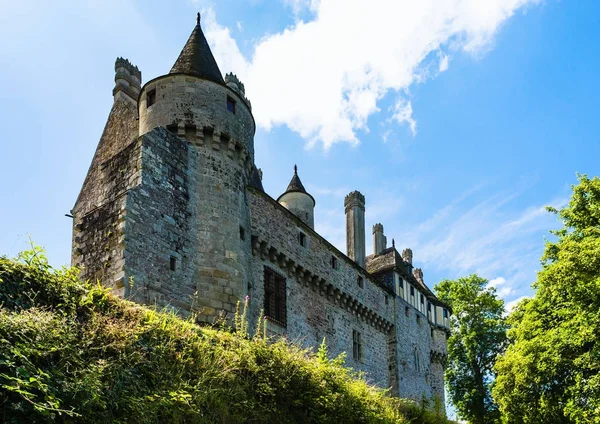 Pohled zdola na zámku Chateau de la Roche-XK — Stock fotografie