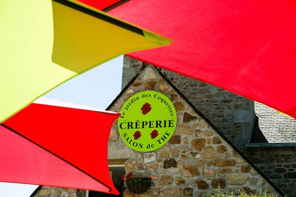 Traditionelles Creperie Restaurant in Brehat — Stockfoto