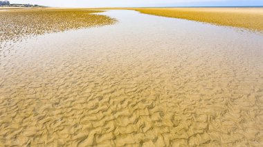 kum plaj Le Touquet düşük tide sarı