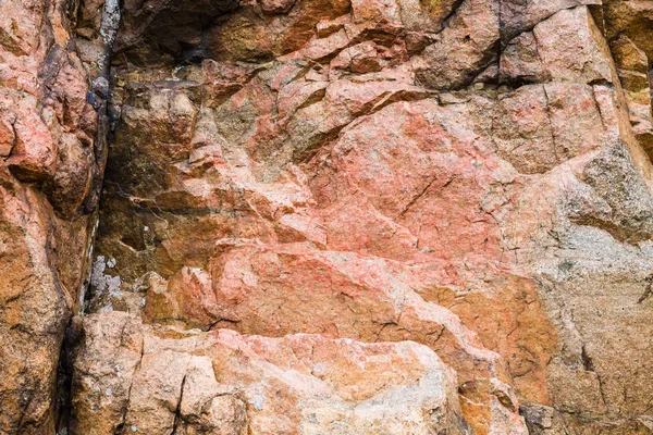 Textura de roca de granito en la costa del golfo de Gouffre — Foto de Stock