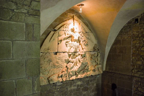 Verlichting van de muur in de abdij van Saint Michael's — Stockfoto