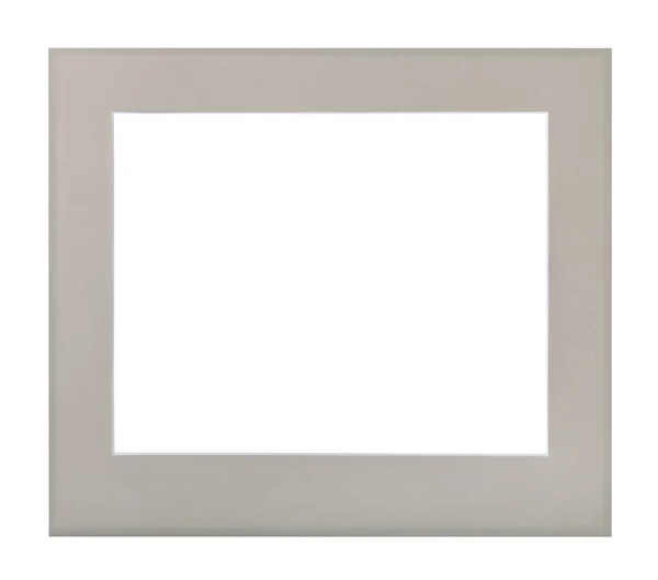 Wide flat gray passe-partout for picture frame — Stock Photo, Image